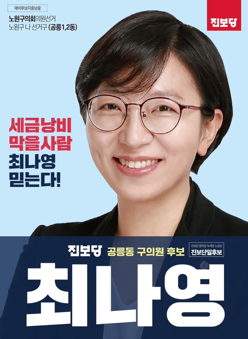 노원 공릉동 구의원후보 진보당 최나영 1페이지