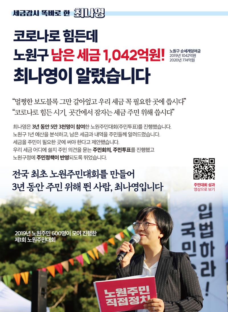 노원 공릉동 구의원후보 진보당 최나영 2페이지
