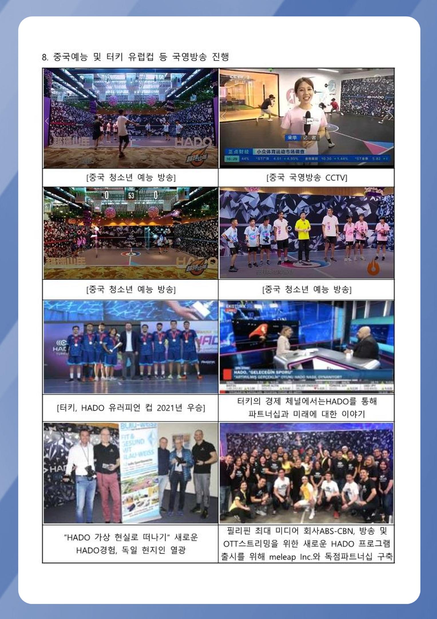 회사소개 및 하도스포츠 소개서 15페이지
