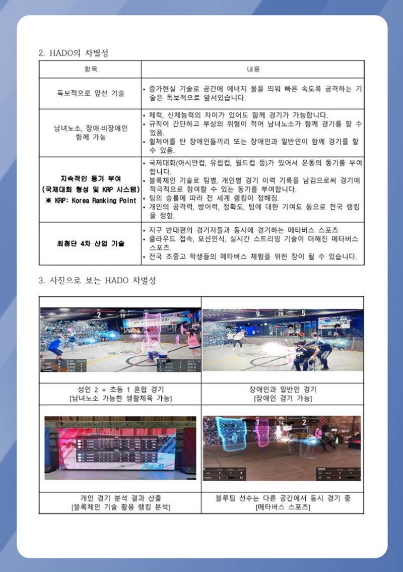 회사소개 및 하도스포츠 소개서 4페이지