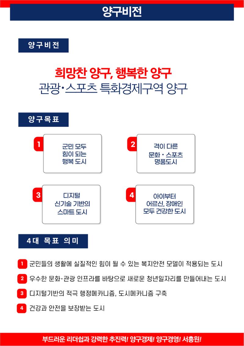 양구군수 예비후보 서흥원 10대 공약 2페이지