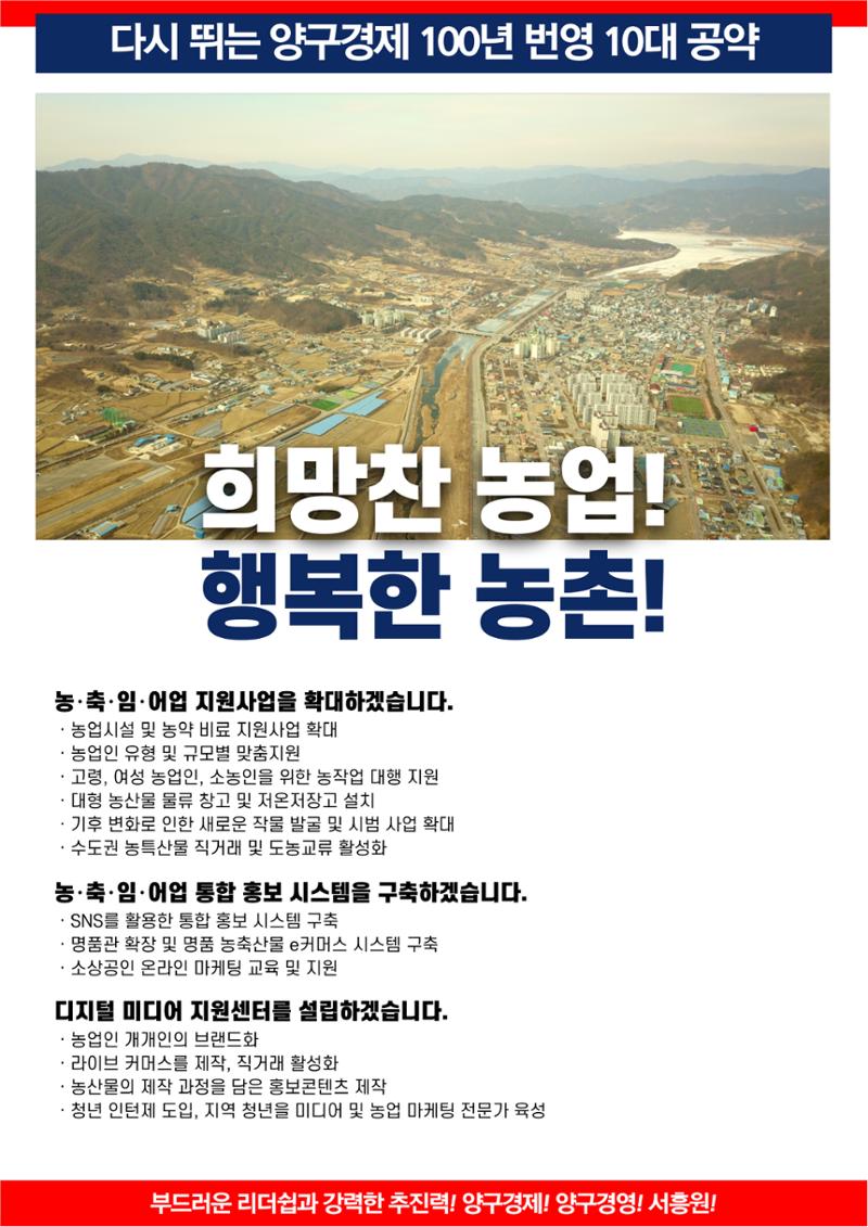 양구군수 예비후보 서흥원 10대 공약 5페이지