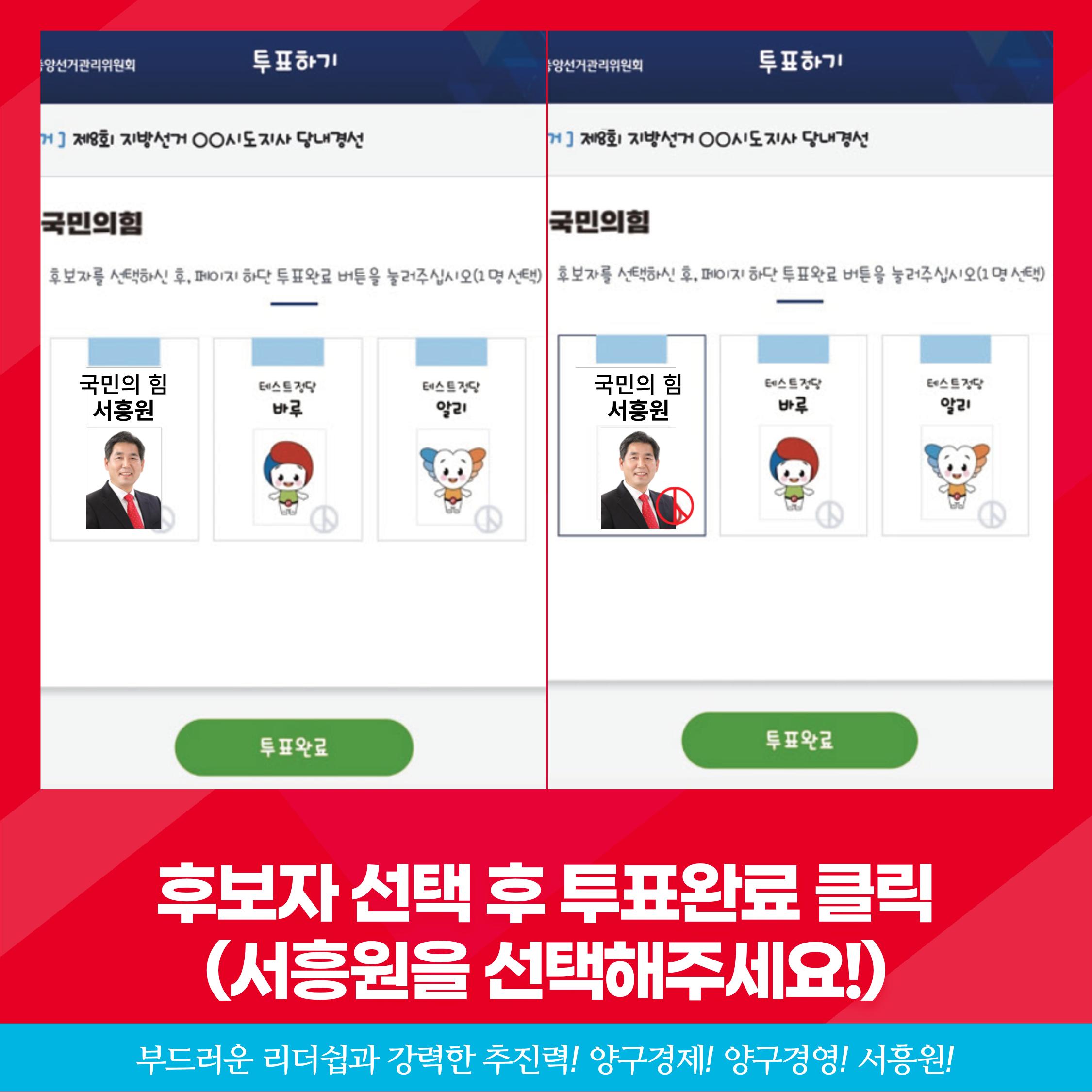 제8회 지방선거 양구군수 당내경선 책임당원 온라인투표방법 9페이지