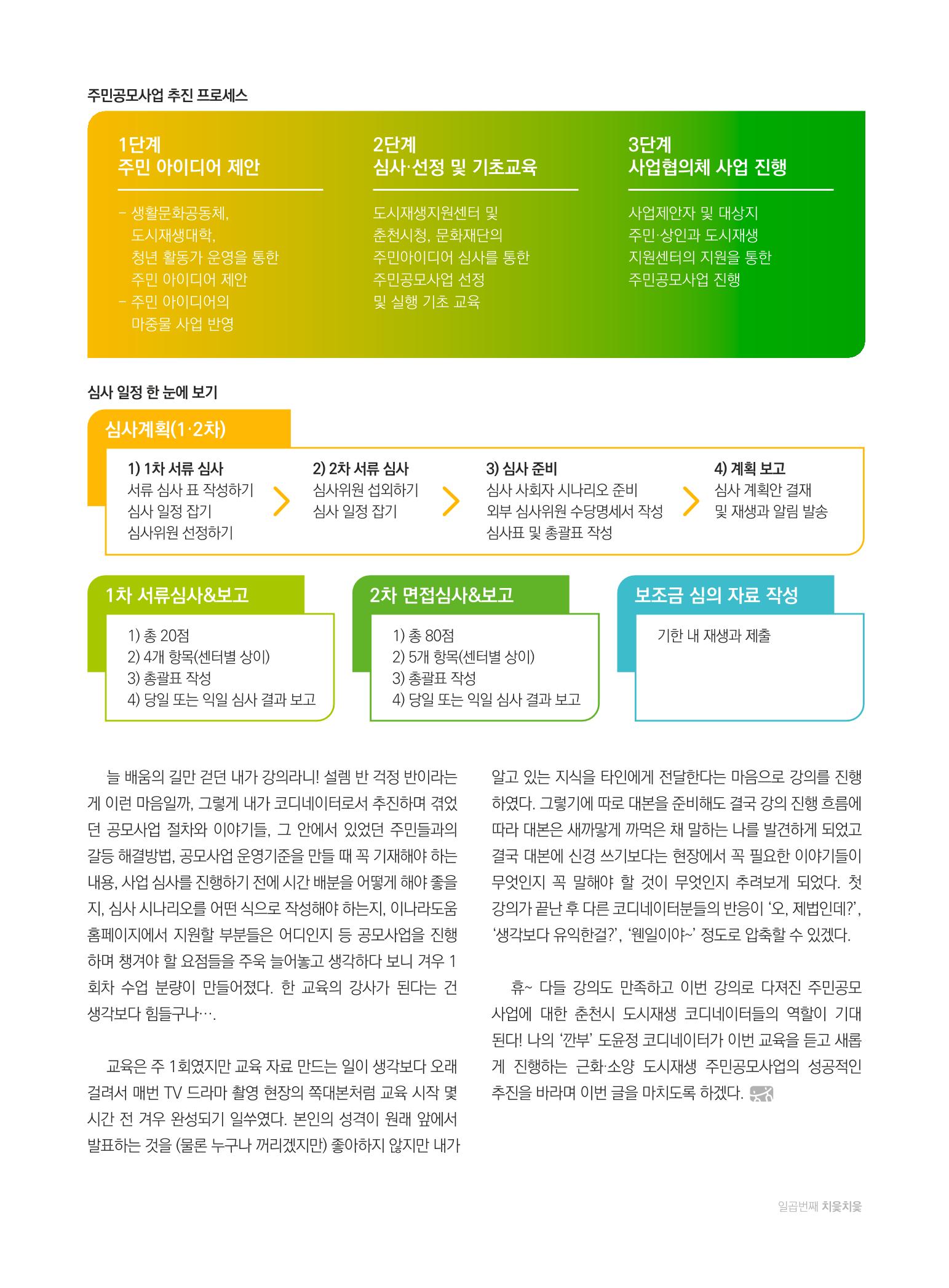 [춘천시] 춘천도시재생 <치읓치읓> 7호 17페이지