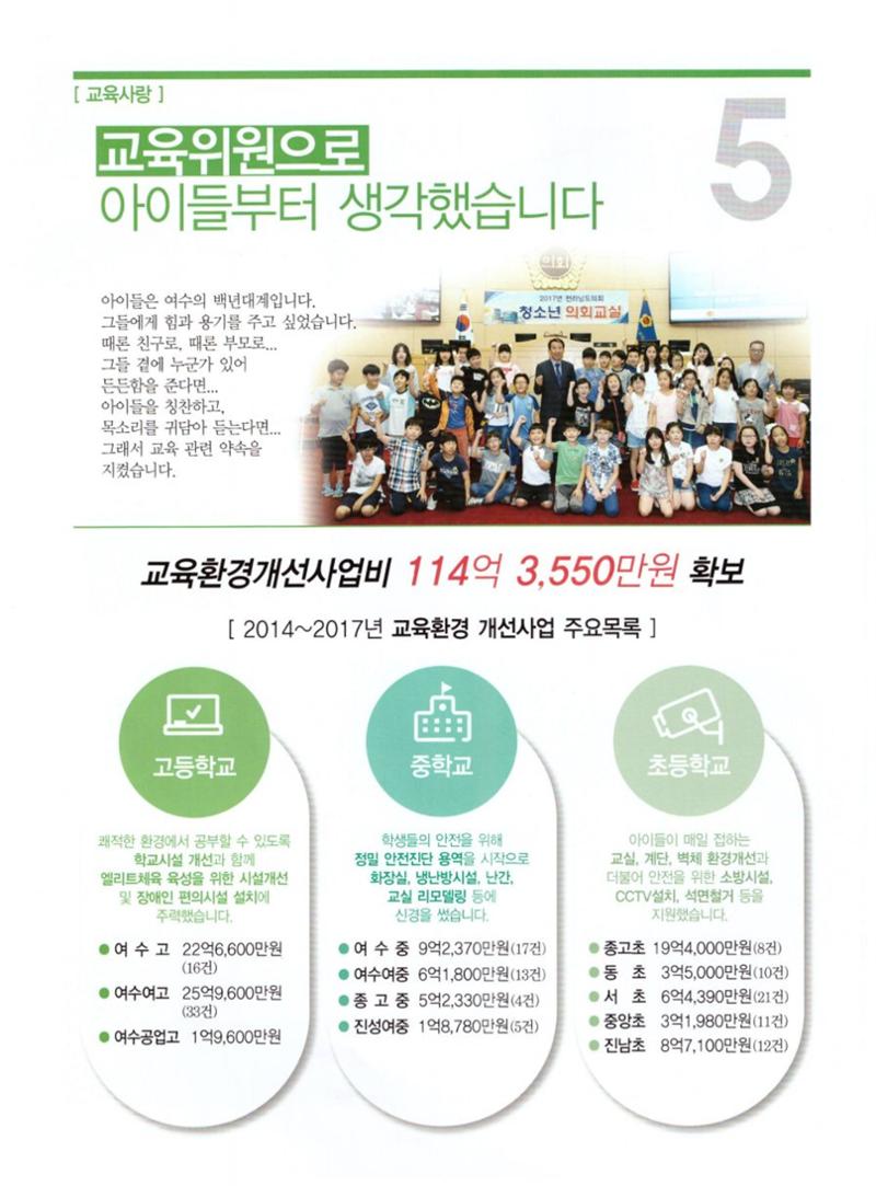 제2선거구 도의원 예비후보 서정한 11페이지