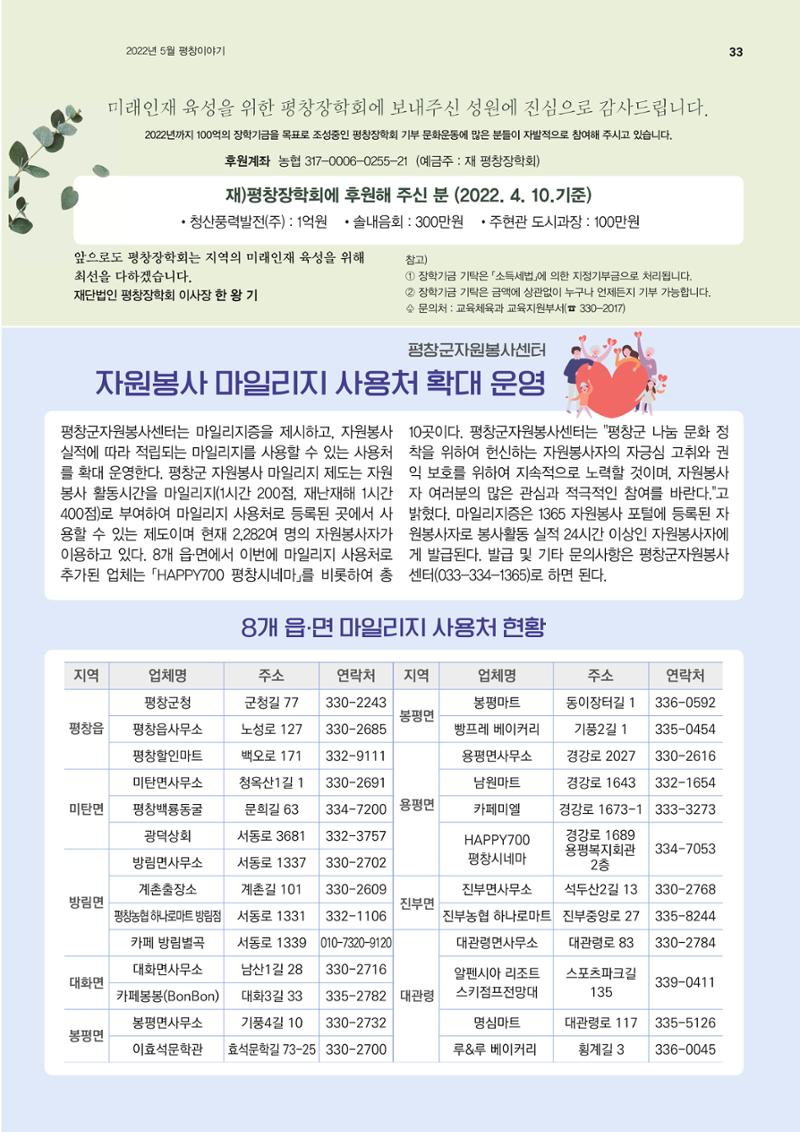 평창이야기 5월호 33페이지