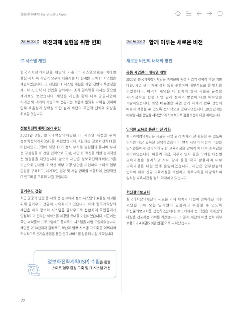2020-21 한국과학창의재단 지속가능경영(ESG) 보고서 32페이지