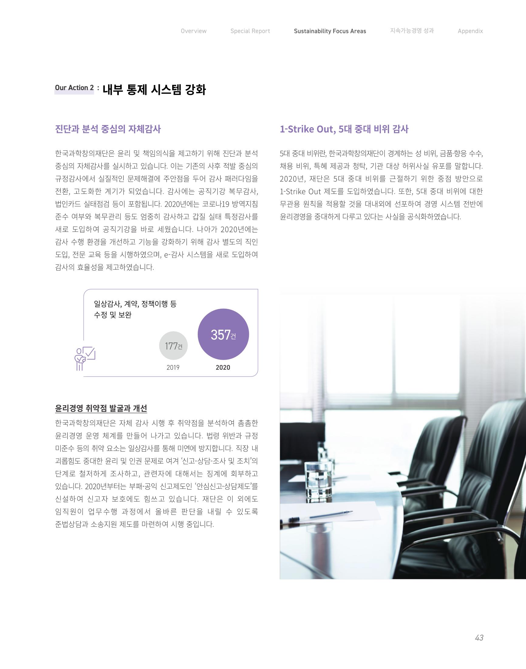 2020-21 한국과학창의재단 지속가능경영(ESG) 보고서 45페이지