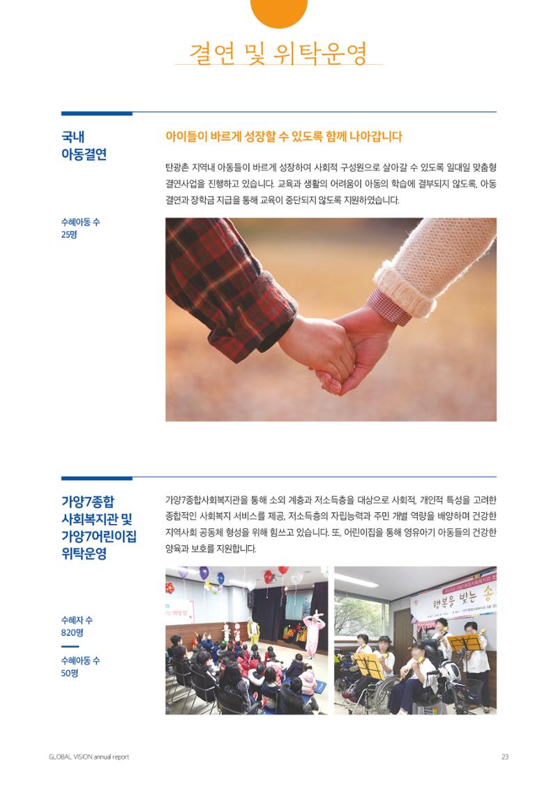 글로벌비전 2021연차보고서 23페이지
