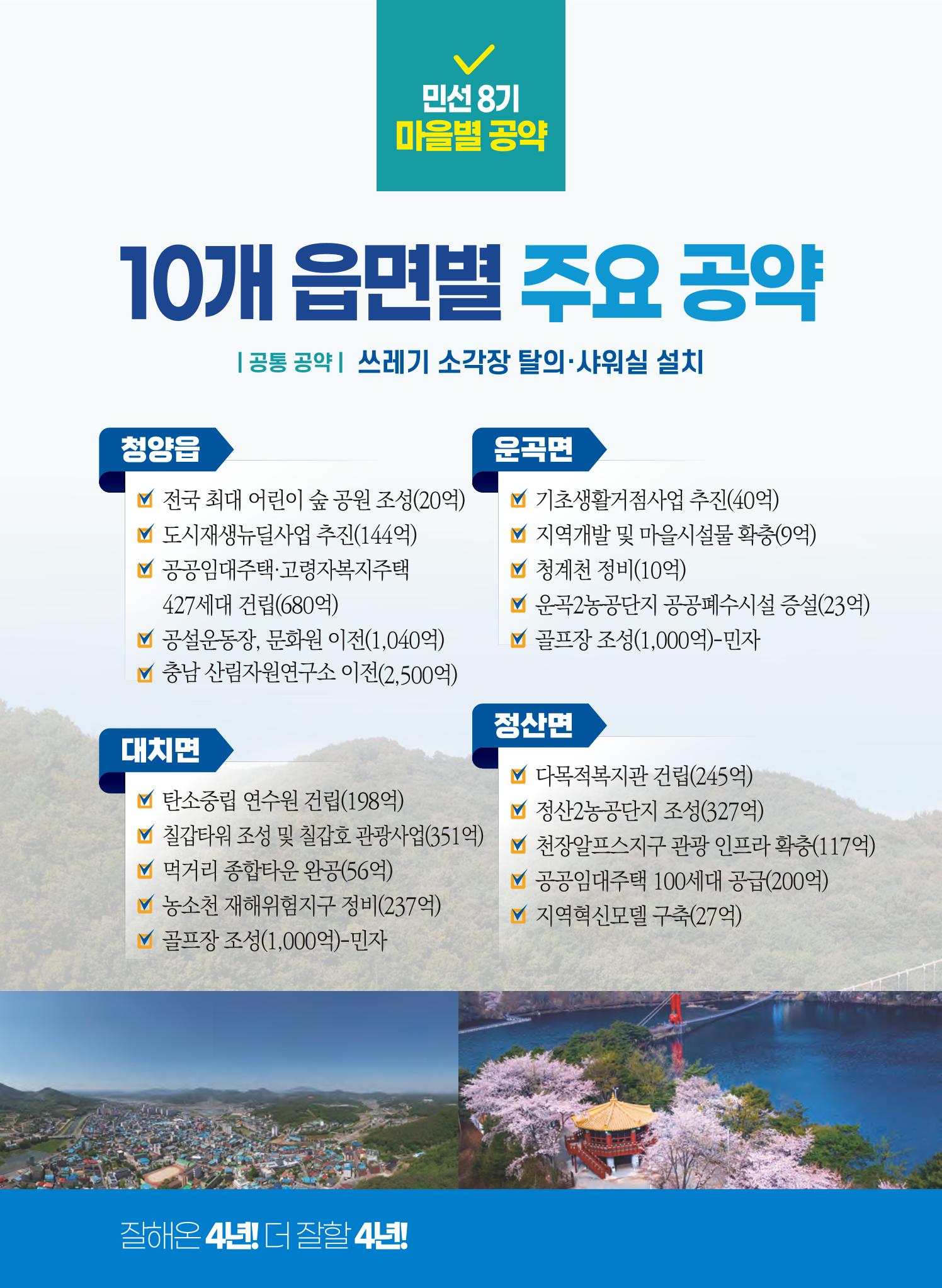 김돈곤 청양군수후보 선거공보 10페이지