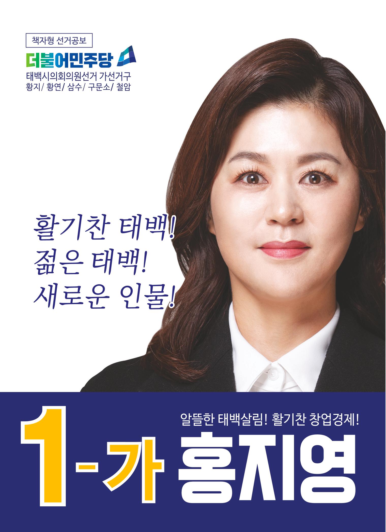 강원도 태백시 가 선거구 더불어민주당 1-가 홍지영  1페이지