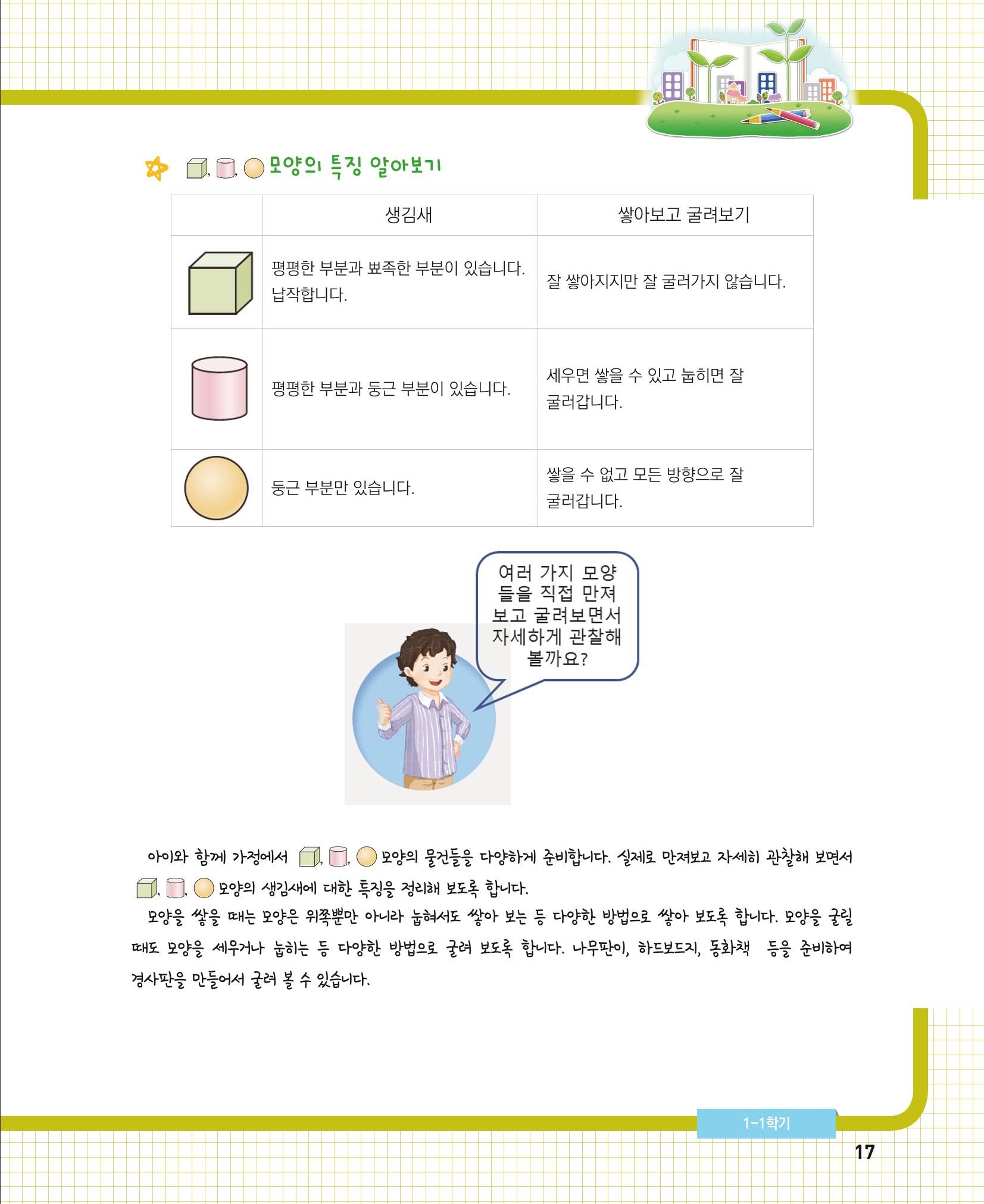 초등학교 학부모 수학 가이드 북 1학년 17페이지