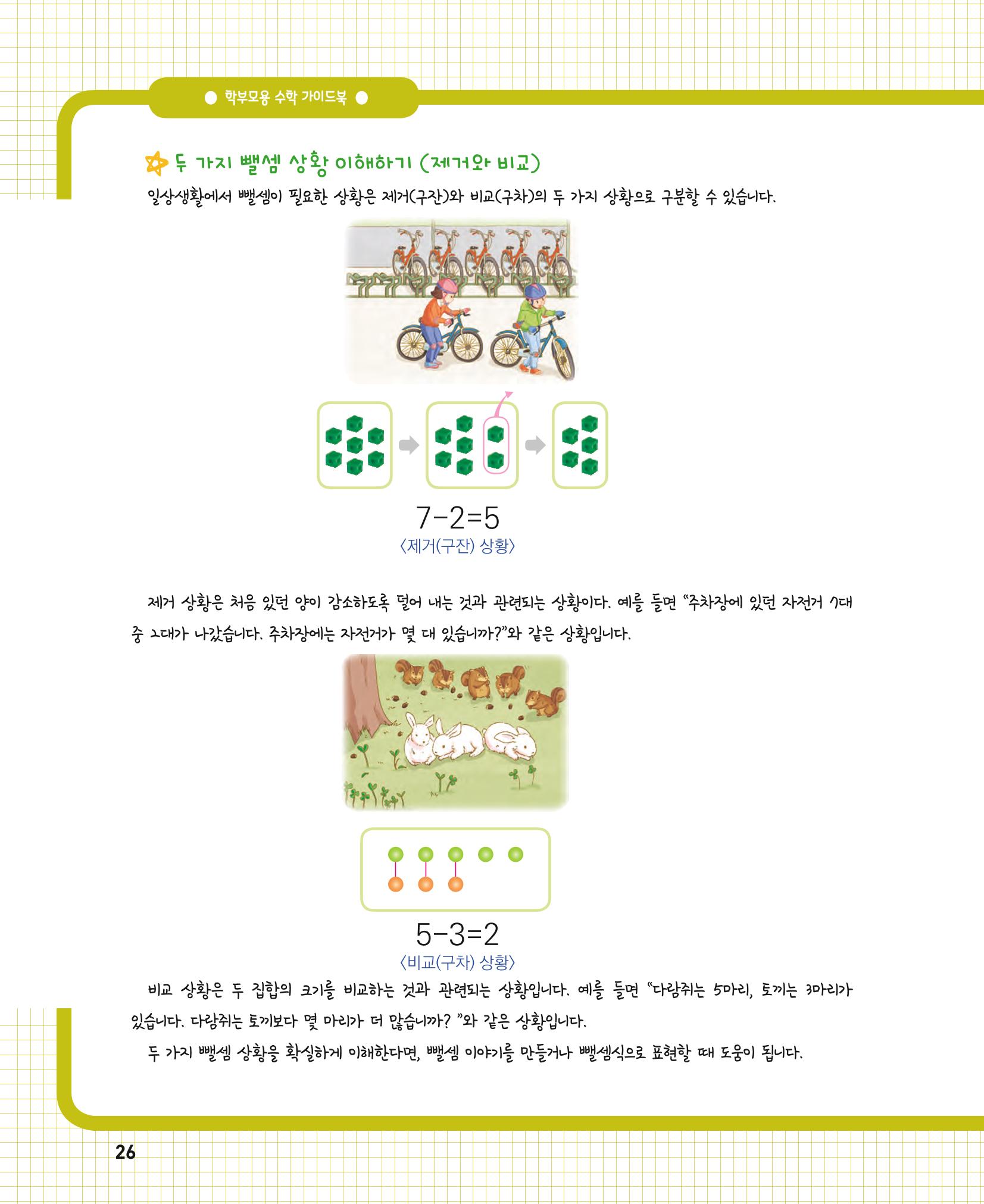 초등학교 학부모 수학 가이드 북 1학년 26페이지