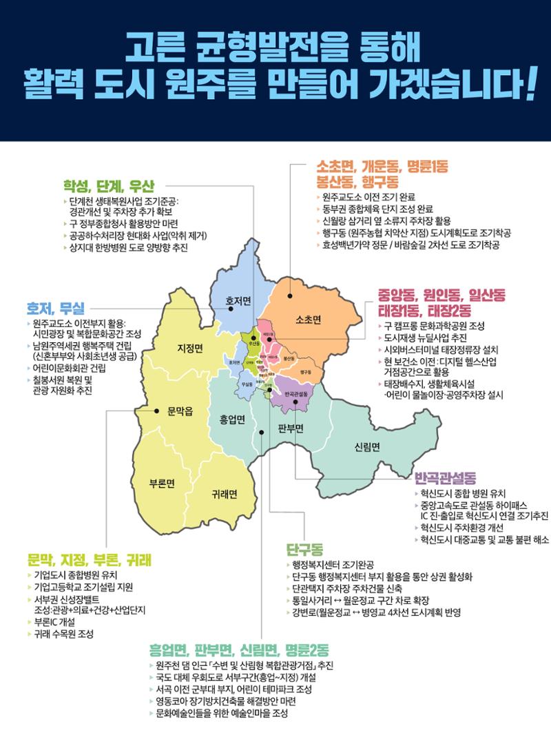 원주시장 후보 구자열-공약홍보물 9페이지