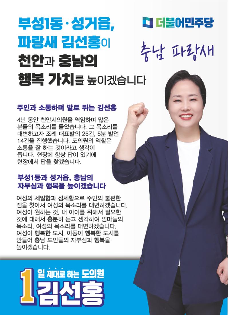 김선홍 도의원 후보 공보물 3페이지