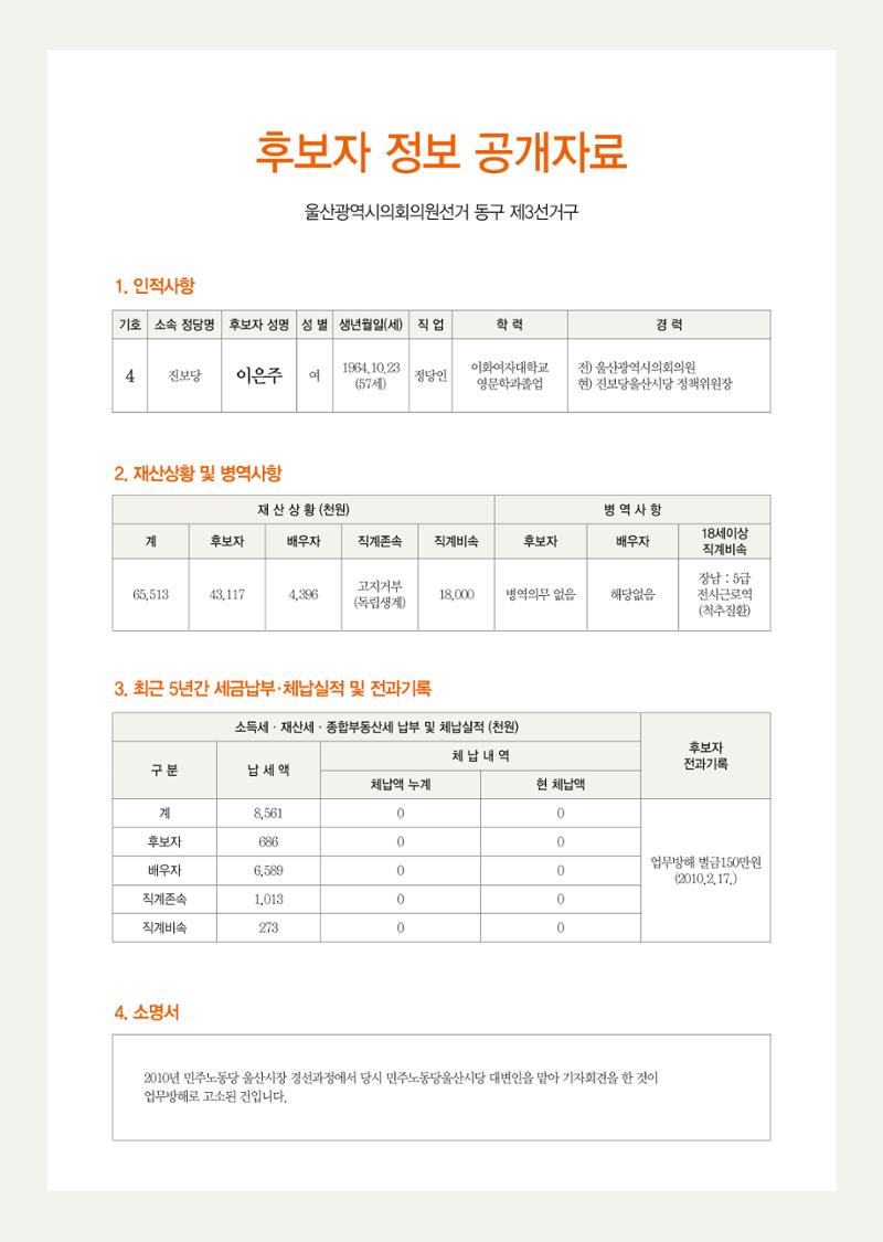이은주후보공보물 2페이지