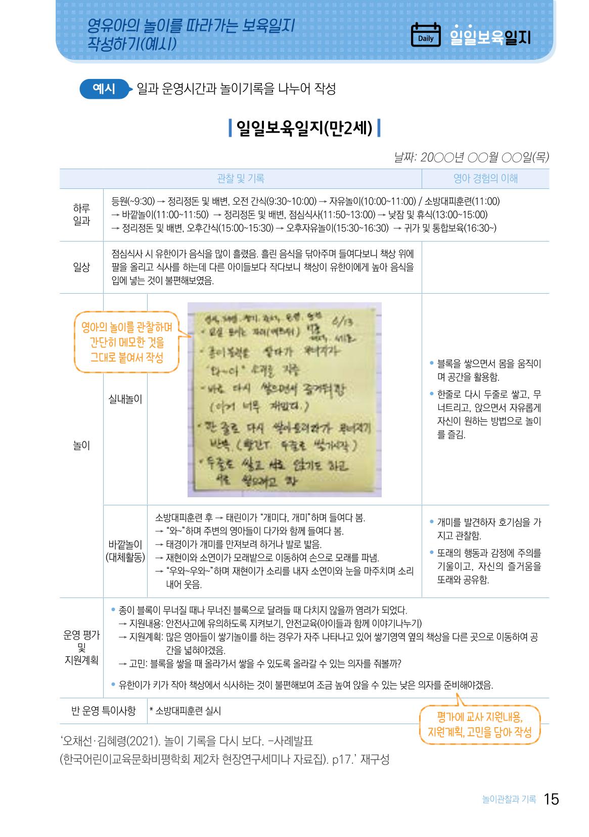 놀이 관찰과 기록 16페이지