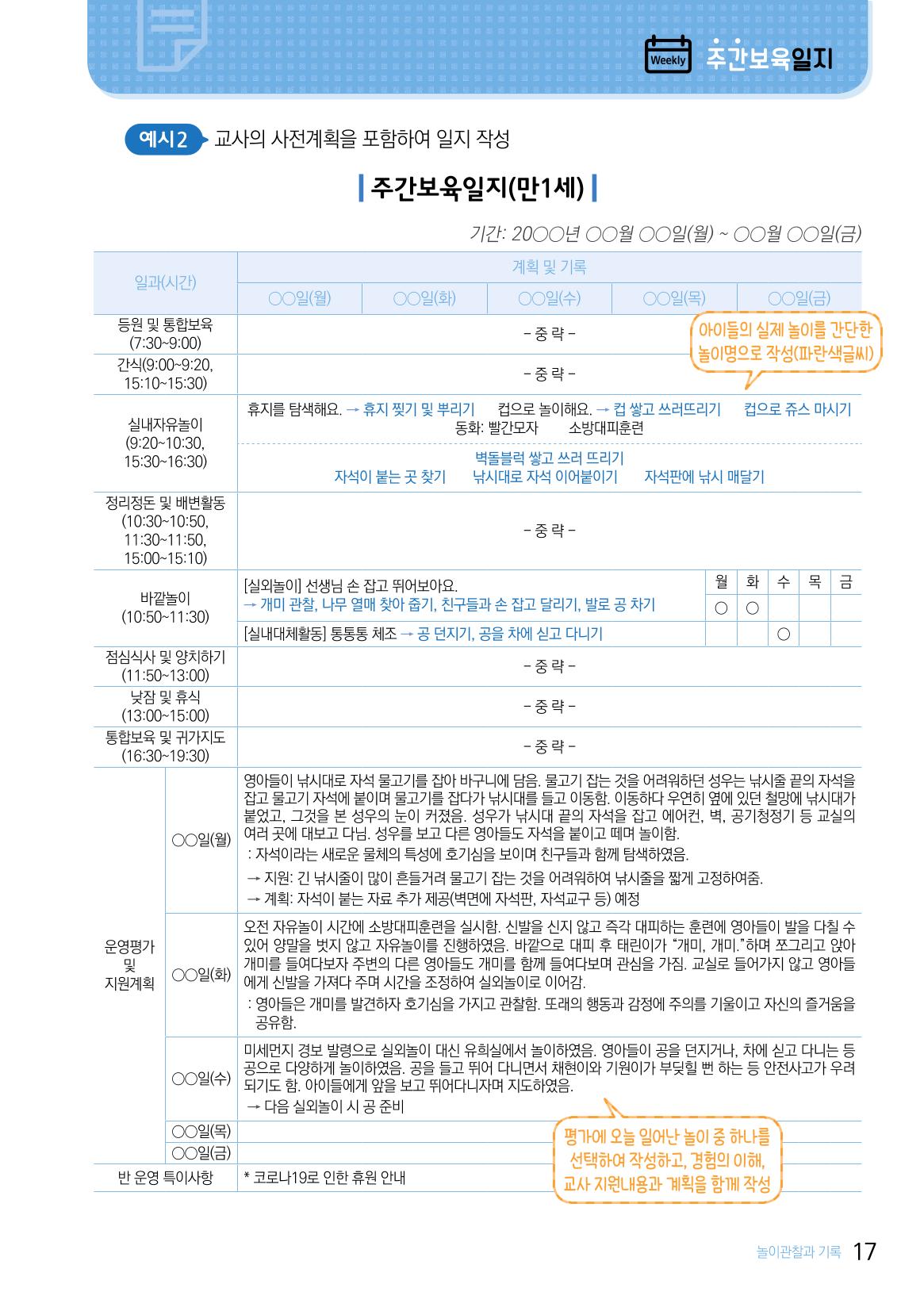 놀이 관찰과 기록 18페이지