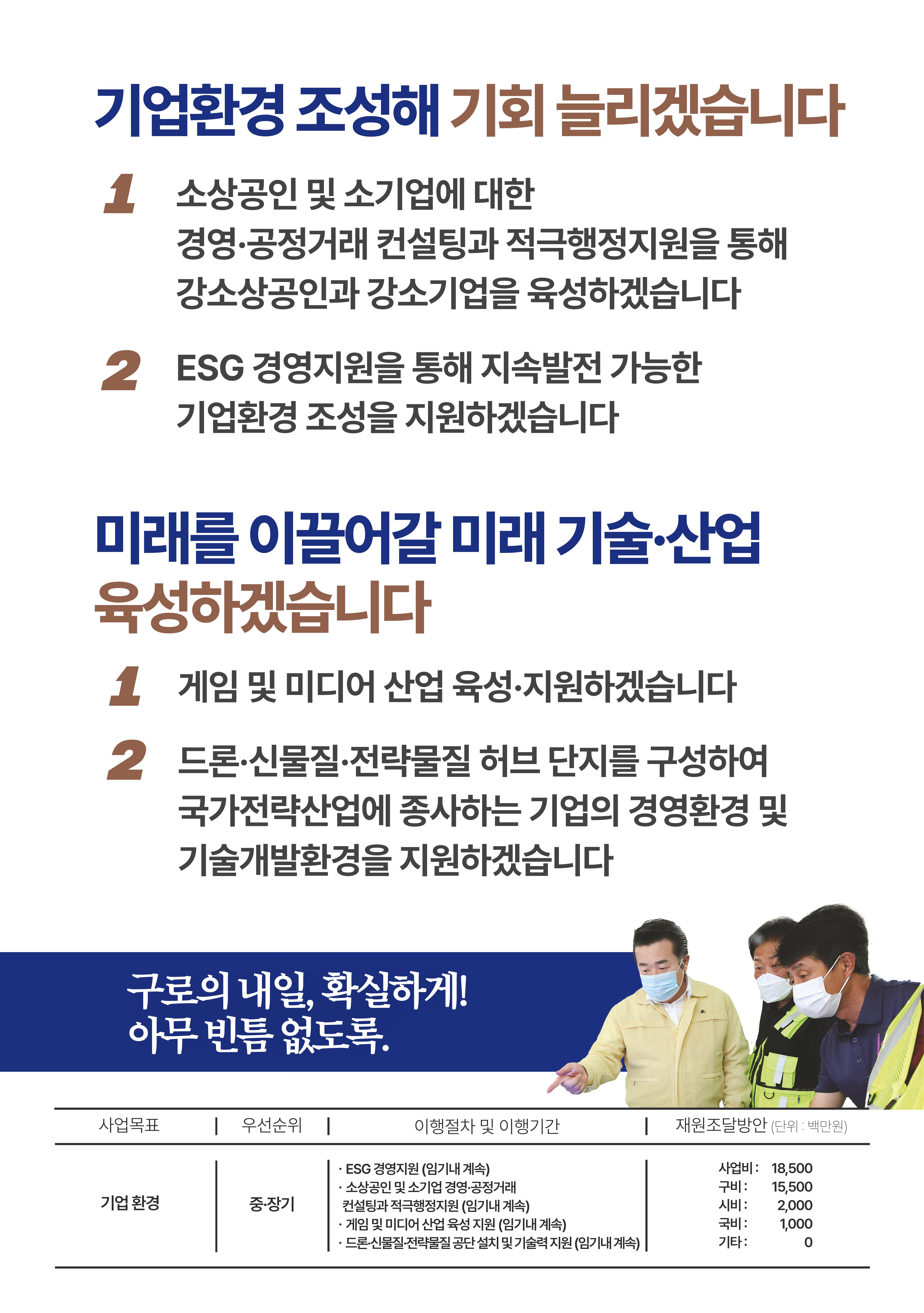 더불어민주당 박동웅 구로구청장 후보 공약서  10페이지