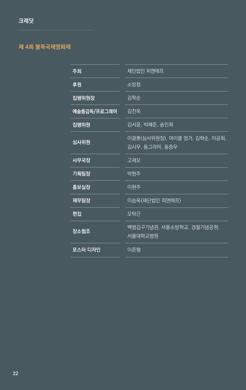 제4회 불독국제영화제 22페이지