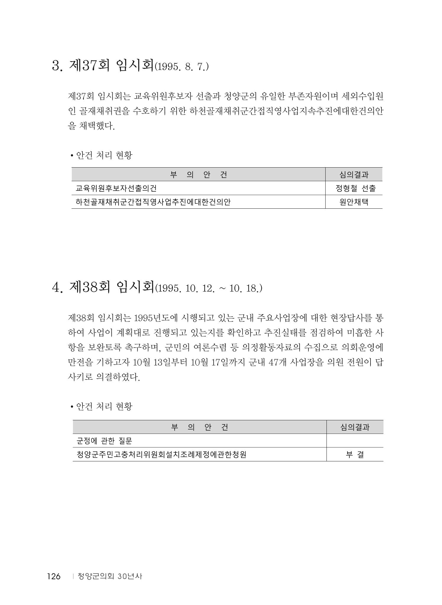 청양군의회 30년사 127페이지