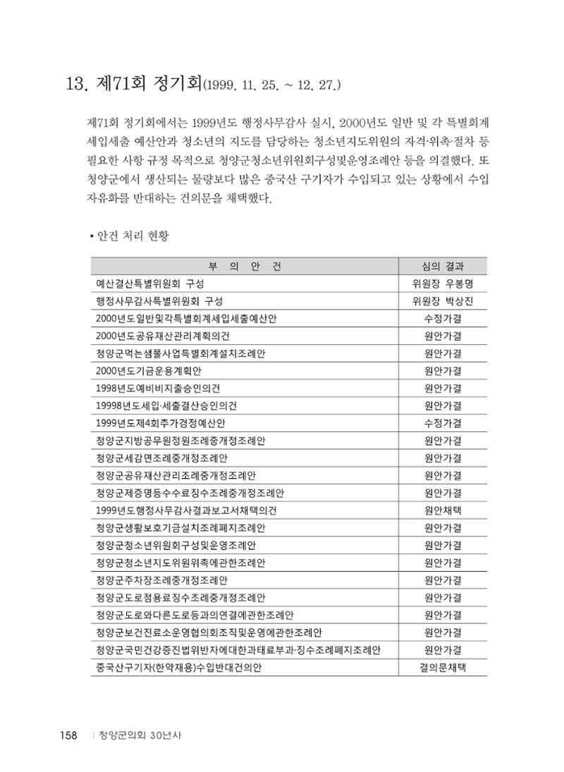 청양군의회 30년사 159페이지