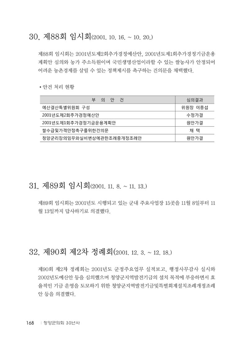 청양군의회 30년사 169페이지