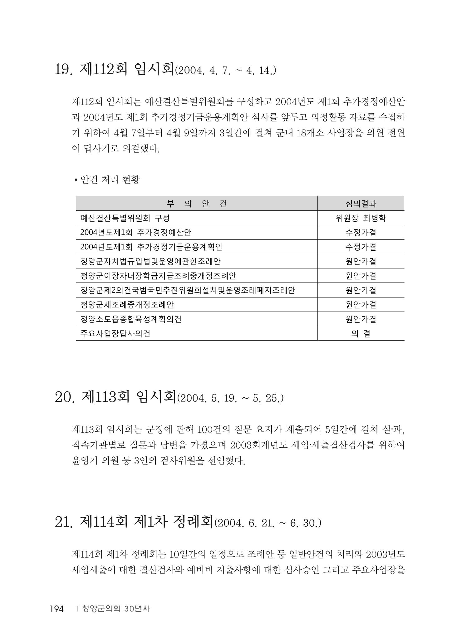 청양군의회 30년사 195페이지