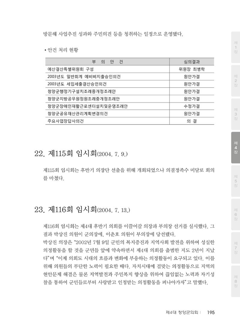 청양군의회 30년사 196페이지