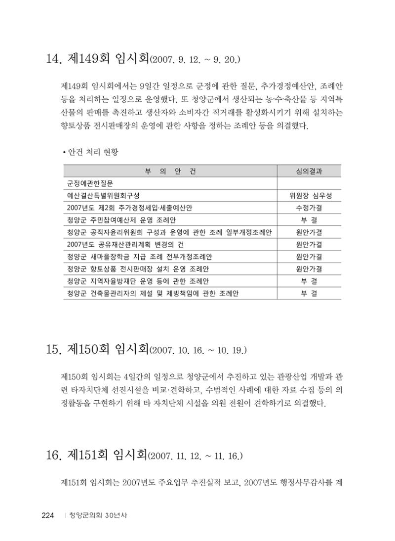 청양군의회 30년사 225페이지
