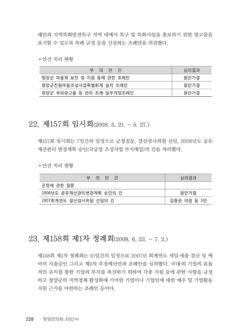 청양군의회 30년사 229페이지