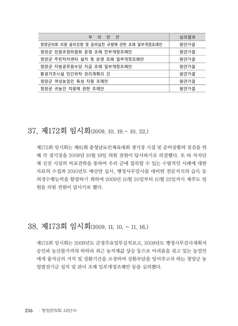 청양군의회 30년사 237페이지