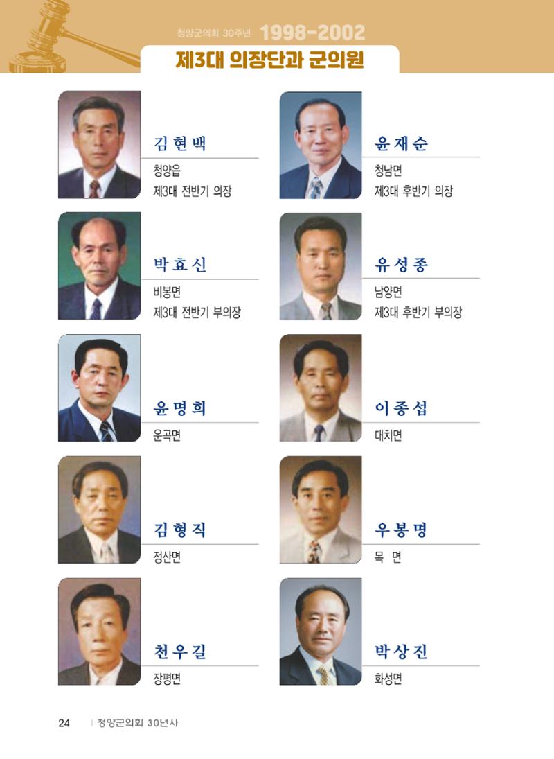 청양군의회 30년사 25페이지