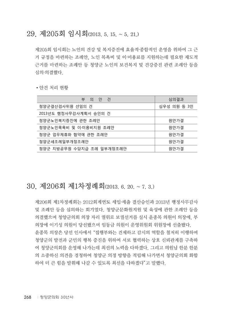 청양군의회 30년사 269페이지