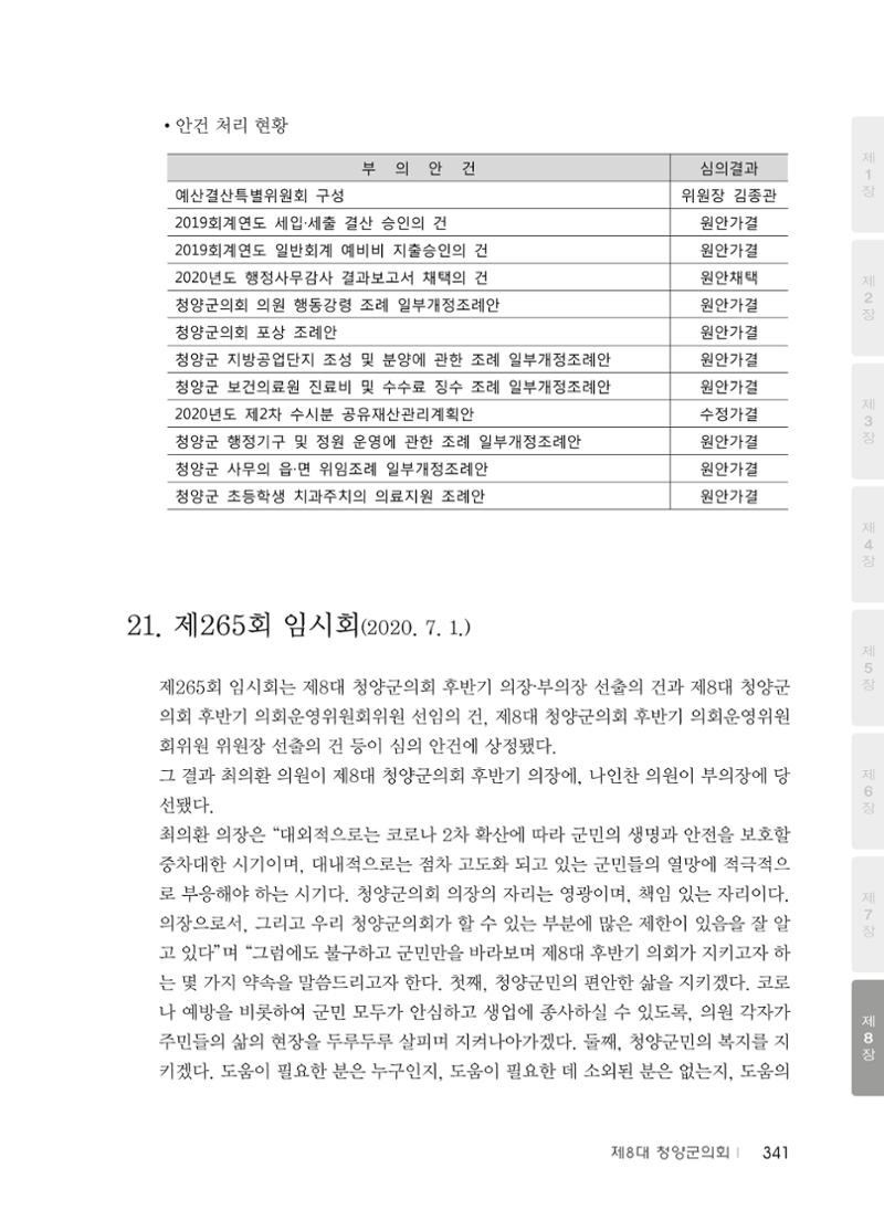 청양군의회 30년사 342페이지