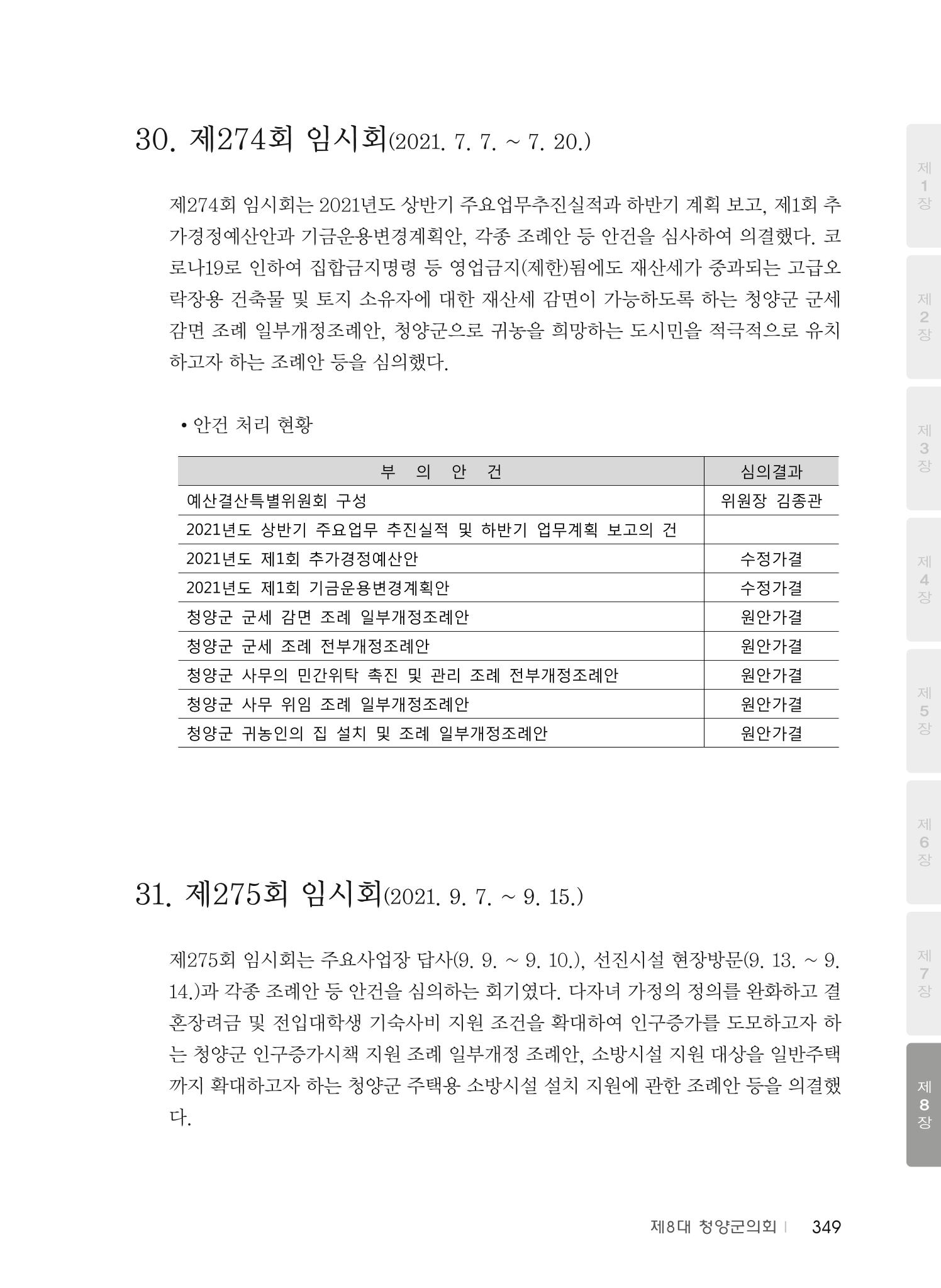 청양군의회 30년사 350페이지