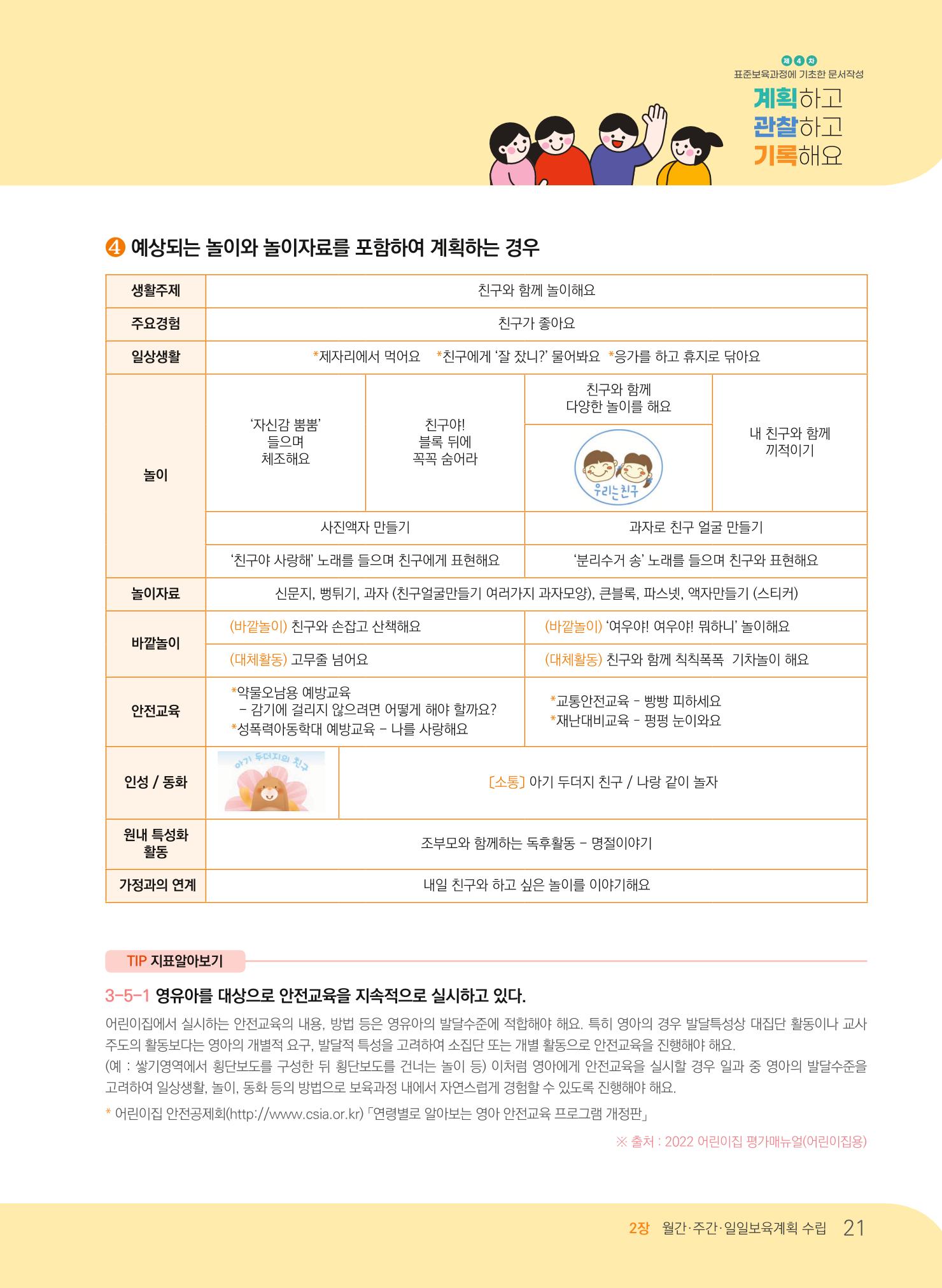 [경기도육아종합지원센터] 계획하고 관찰하고 기록해요 22p