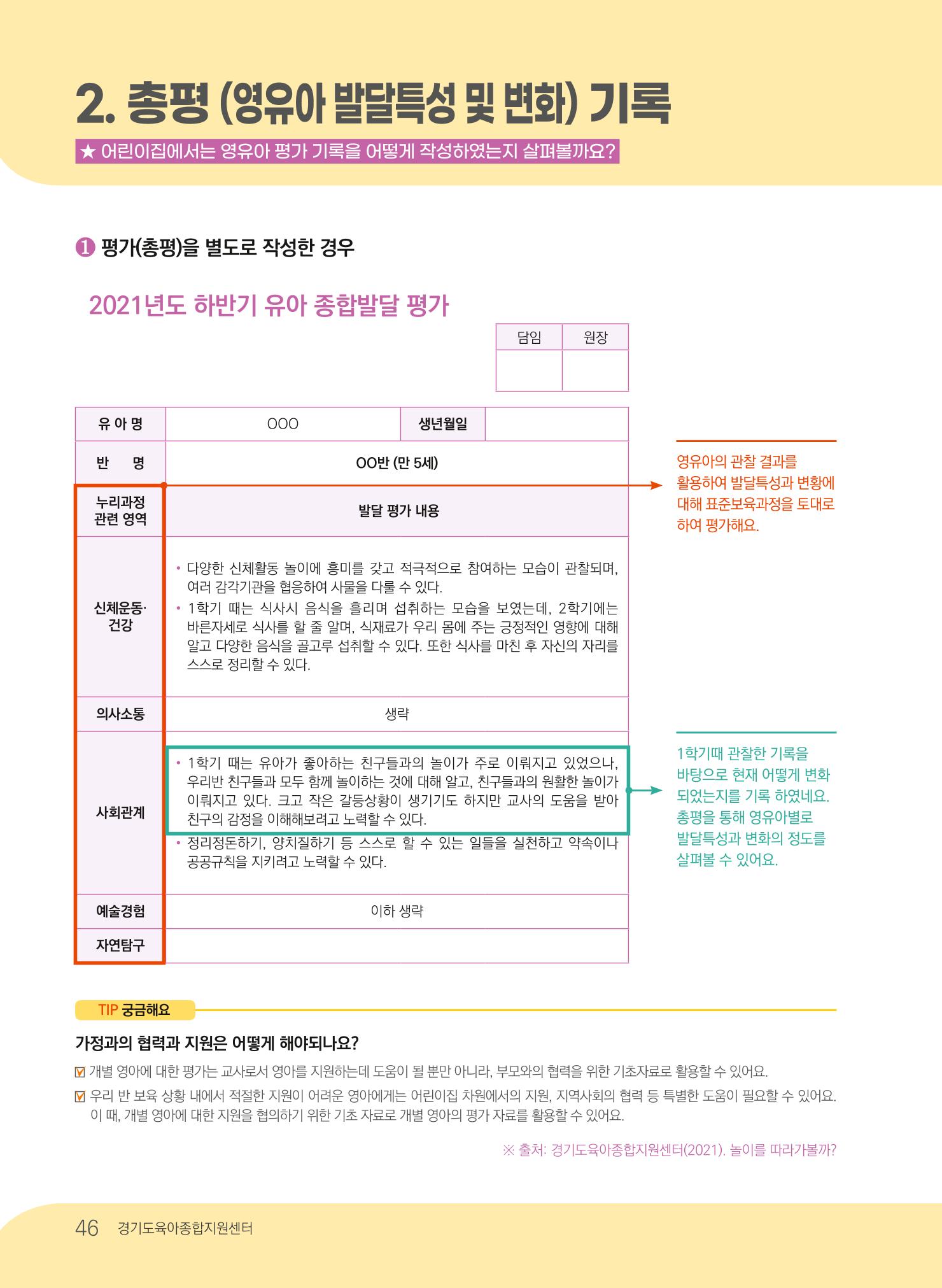 [경기도육아종합지원센터] 계획하고 관찰하고 기록해요 47p