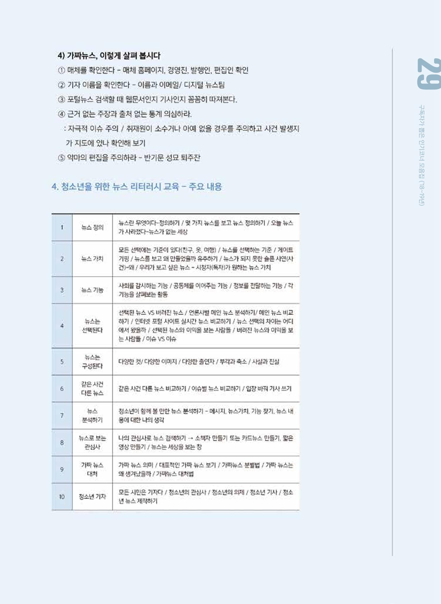 시청자미디어재단 미디어교육 소식지 MEdiary 인기코너 모음집 29페이지