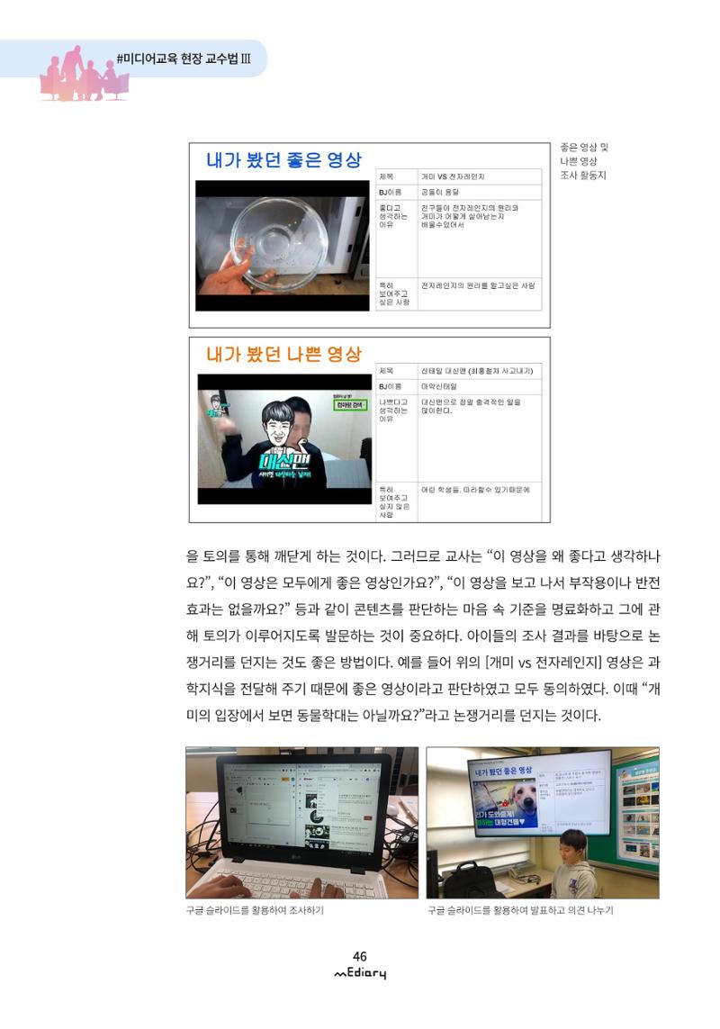 4. 미디어교육 현장 교수법3-유튜브 콘텐츠 큐레이팅 수업(김지훈) 6페이지