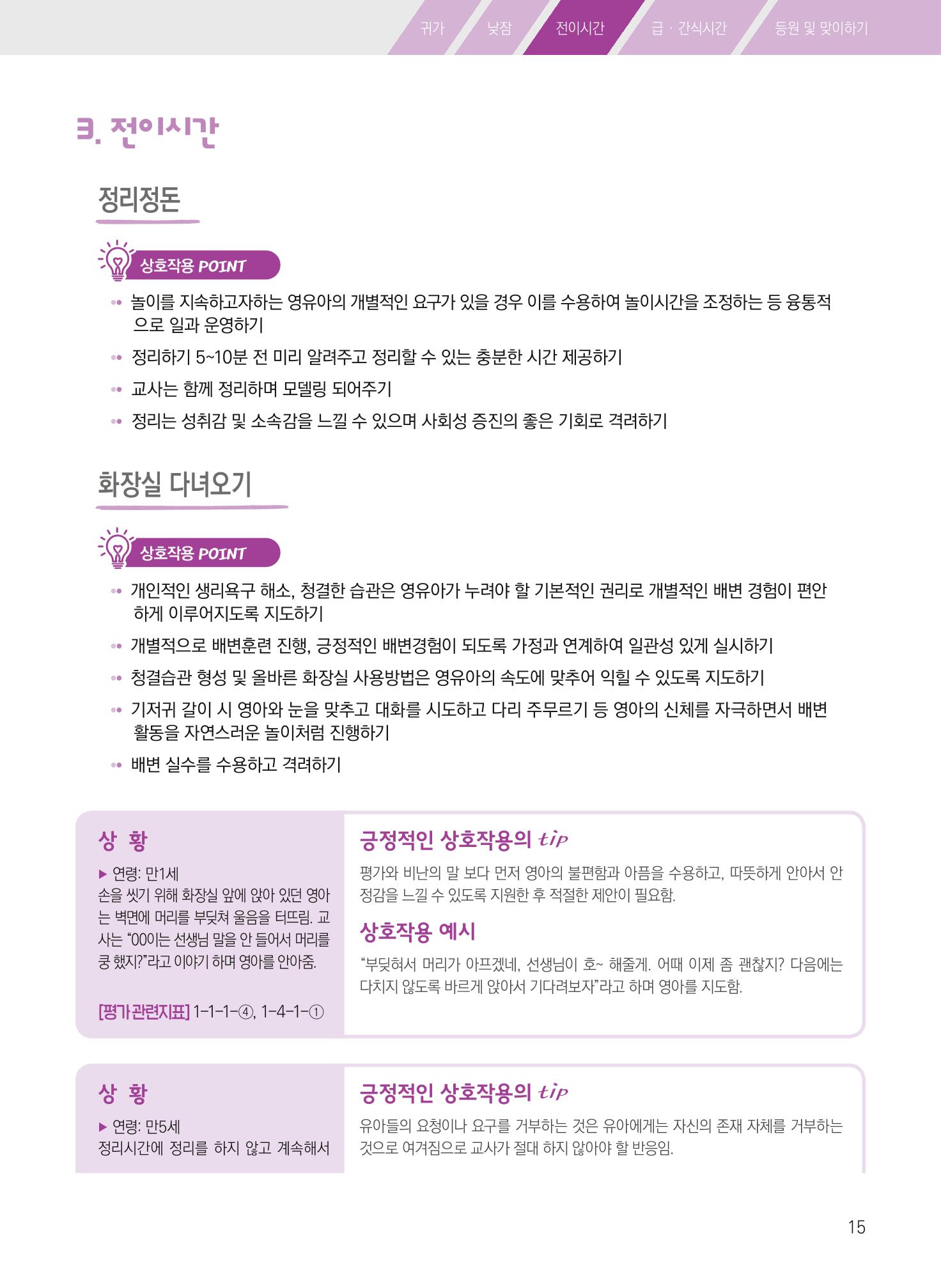 보육장학지도사가 제안하는 [영유아와의 상호작용 실제] 사례집-1 15페이지