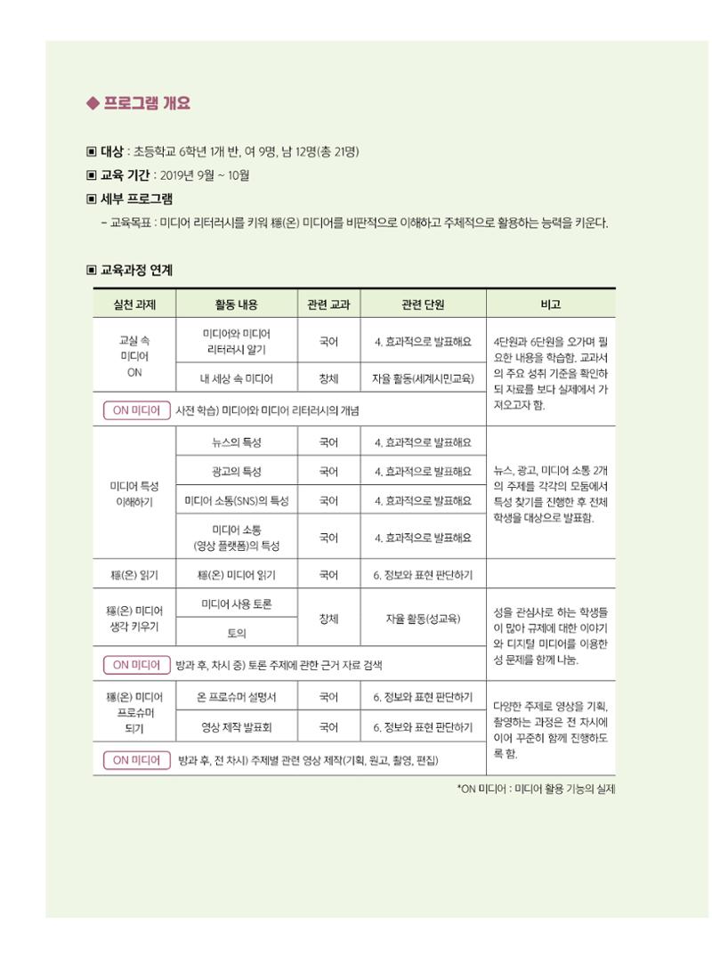 [8호]-1. 우수사례 공모전 교육 프로그램 부문 수상작 - ON 미디어? 穩(온) 프로슈머! 3페이지