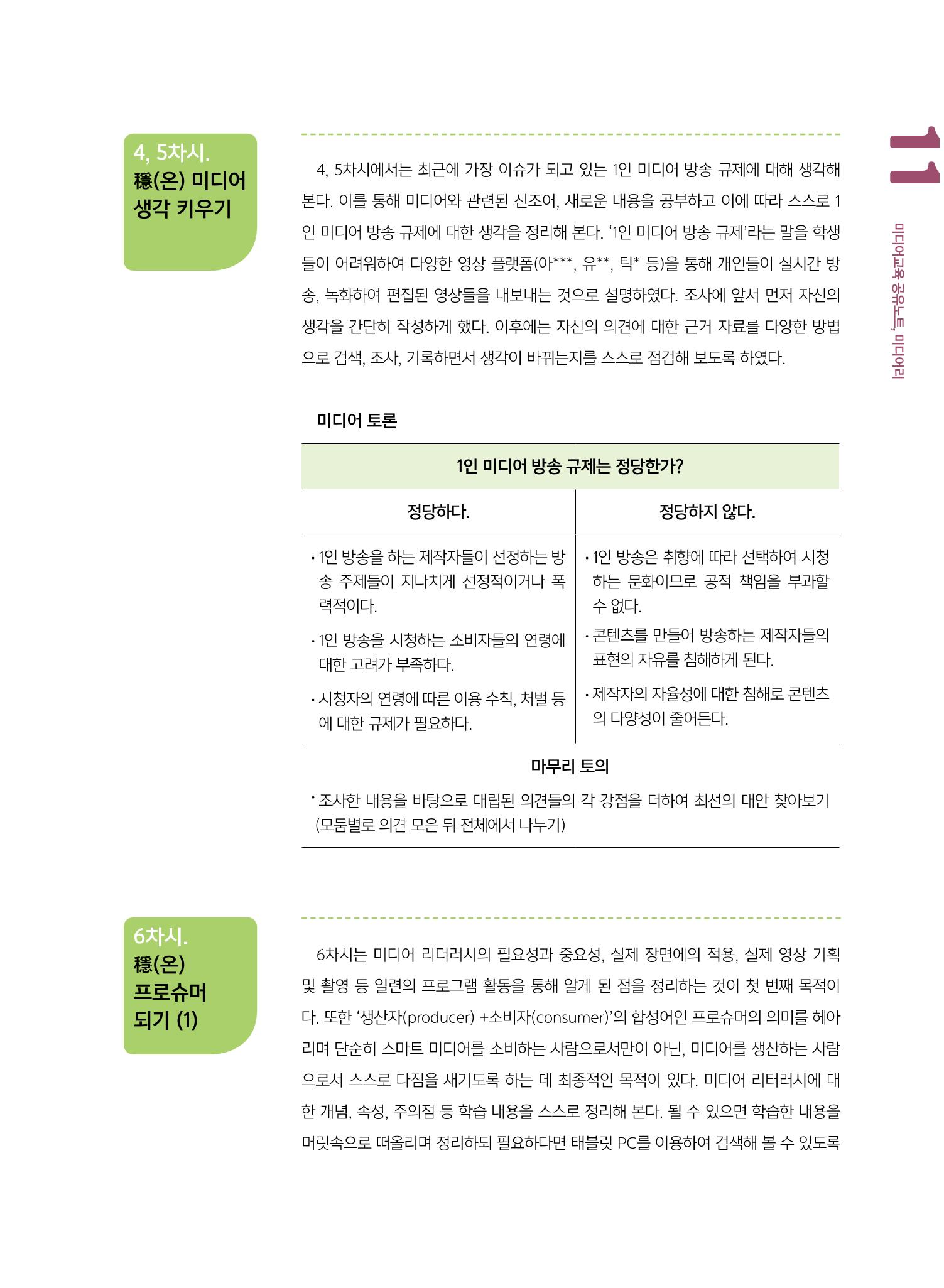 [8호]-1. 우수사례 공모전 교육 프로그램 부문 수상작 - ON 미디어? 穩(온) 프로슈머! 8페이지