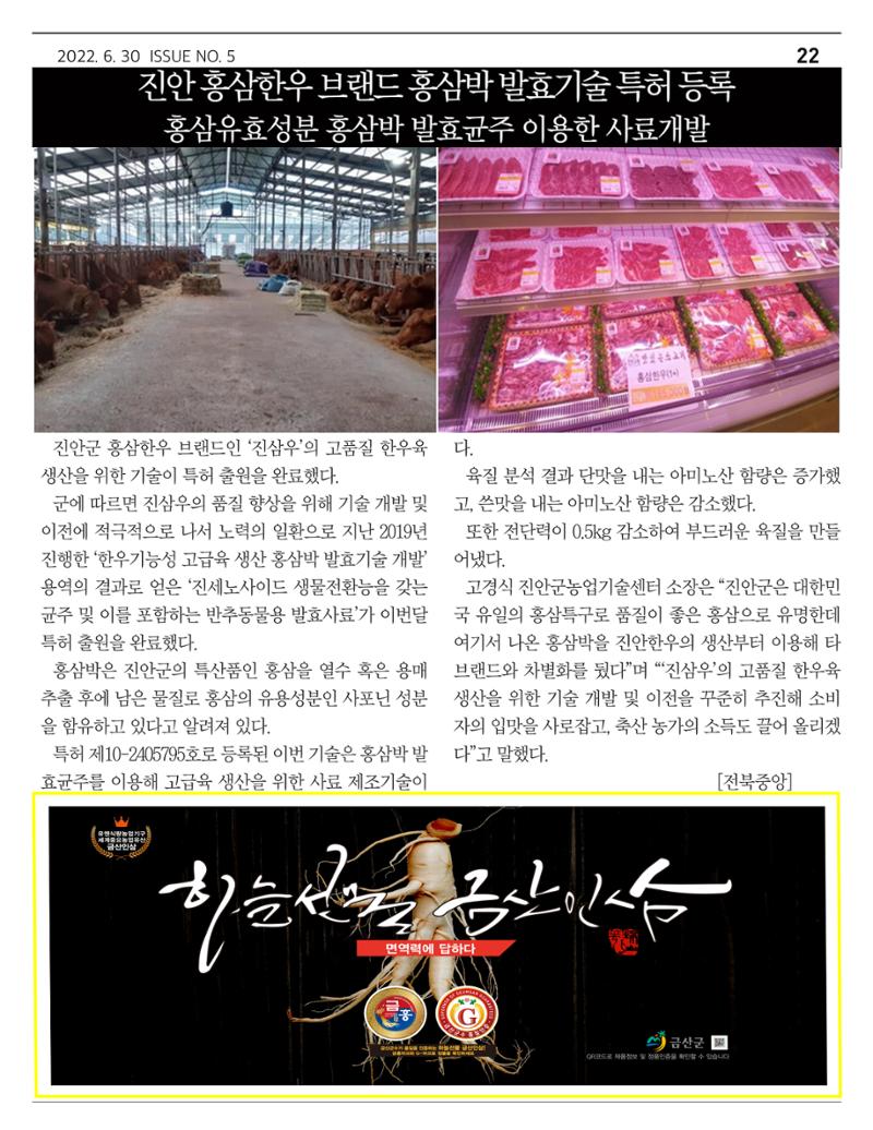 “금산이 뿌리입니다’ 6월호 22페이지