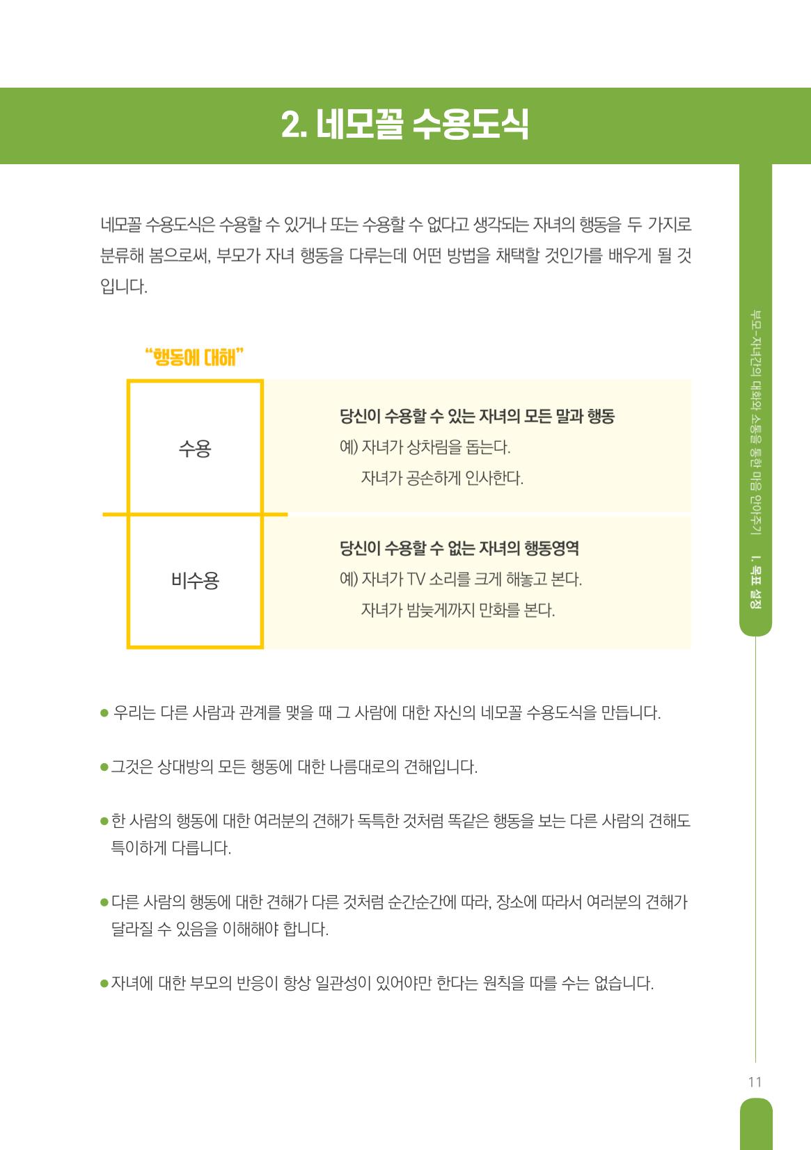 부모자녀간의 대화와 소통 11페이지