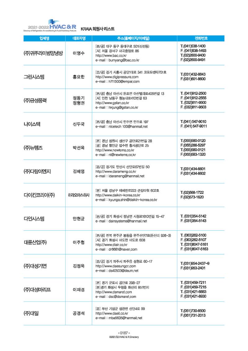 2023/24 한국냉난방공조총람 공문용 193페이지