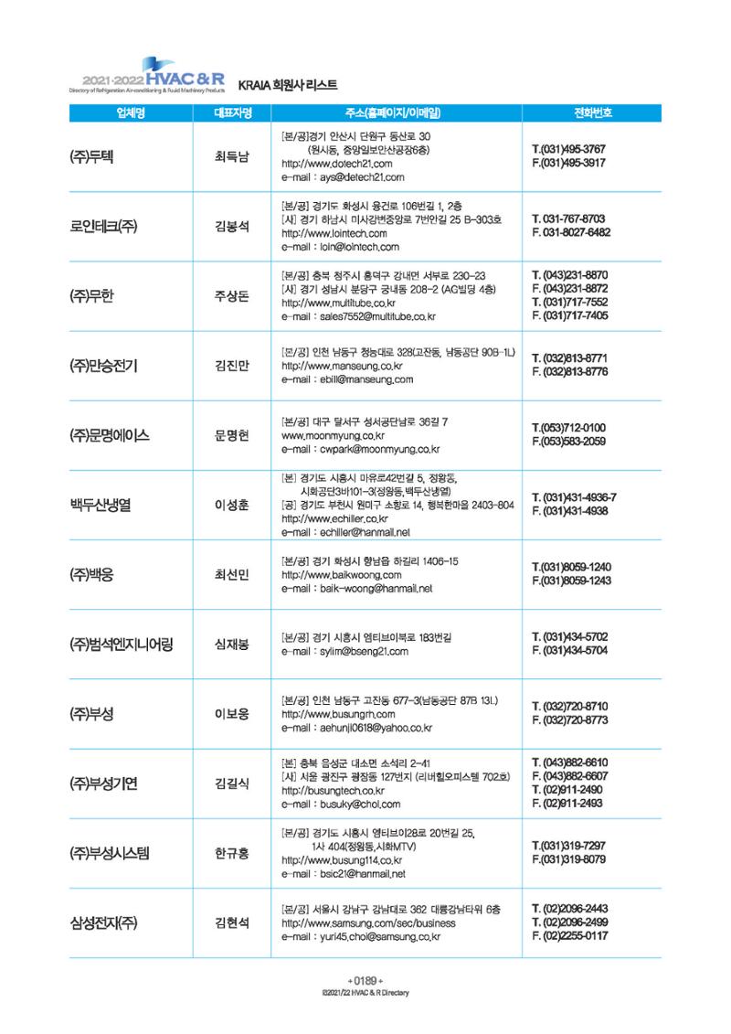 2023/24 한국냉난방공조총람 공문용 195페이지