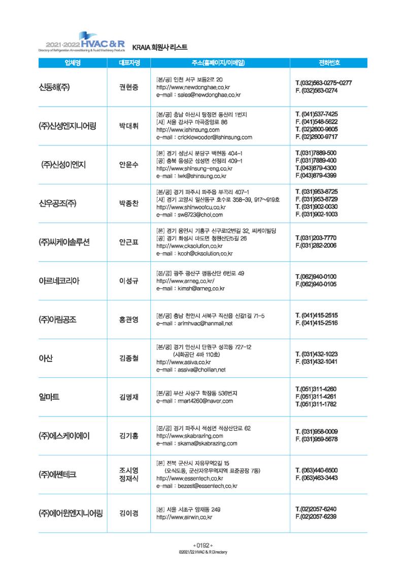 2023/24 한국냉난방공조총람 공문용 198페이지