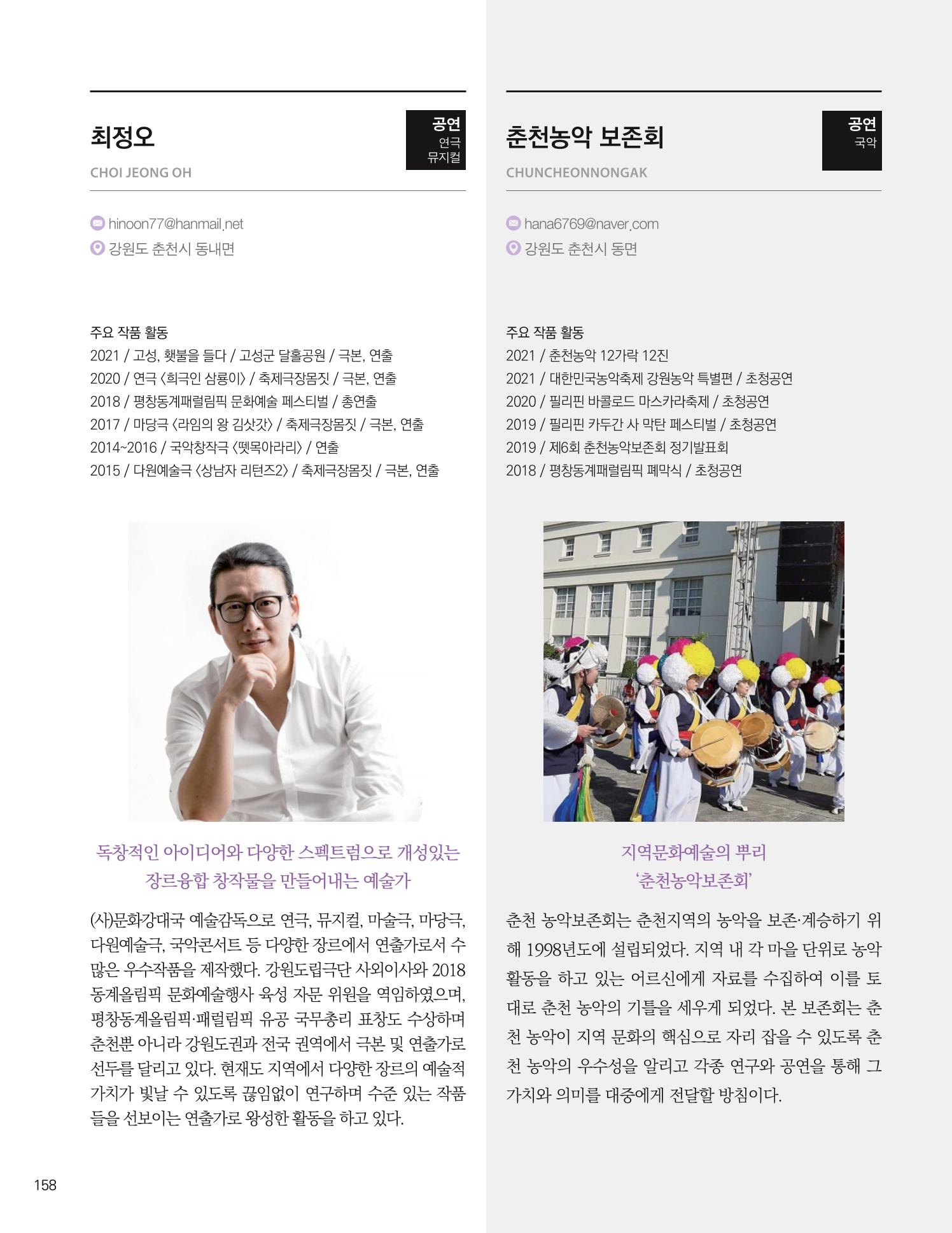 춘천예술인지도 160페이지