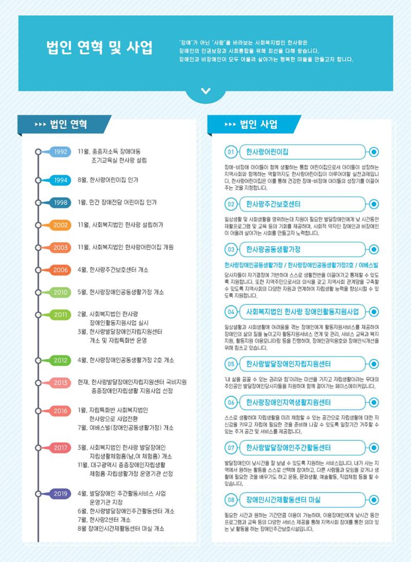 사회복지법인 한사랑 소식지 6호 2페이지